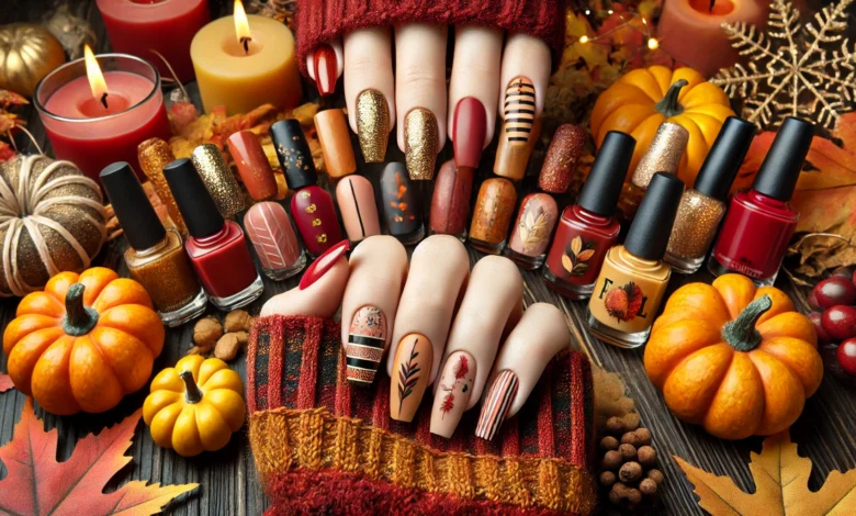 fall nail designs, fall nail colors, fall nail ideas, fall gel nail designs, fall nail art designs, simple fall nail designs