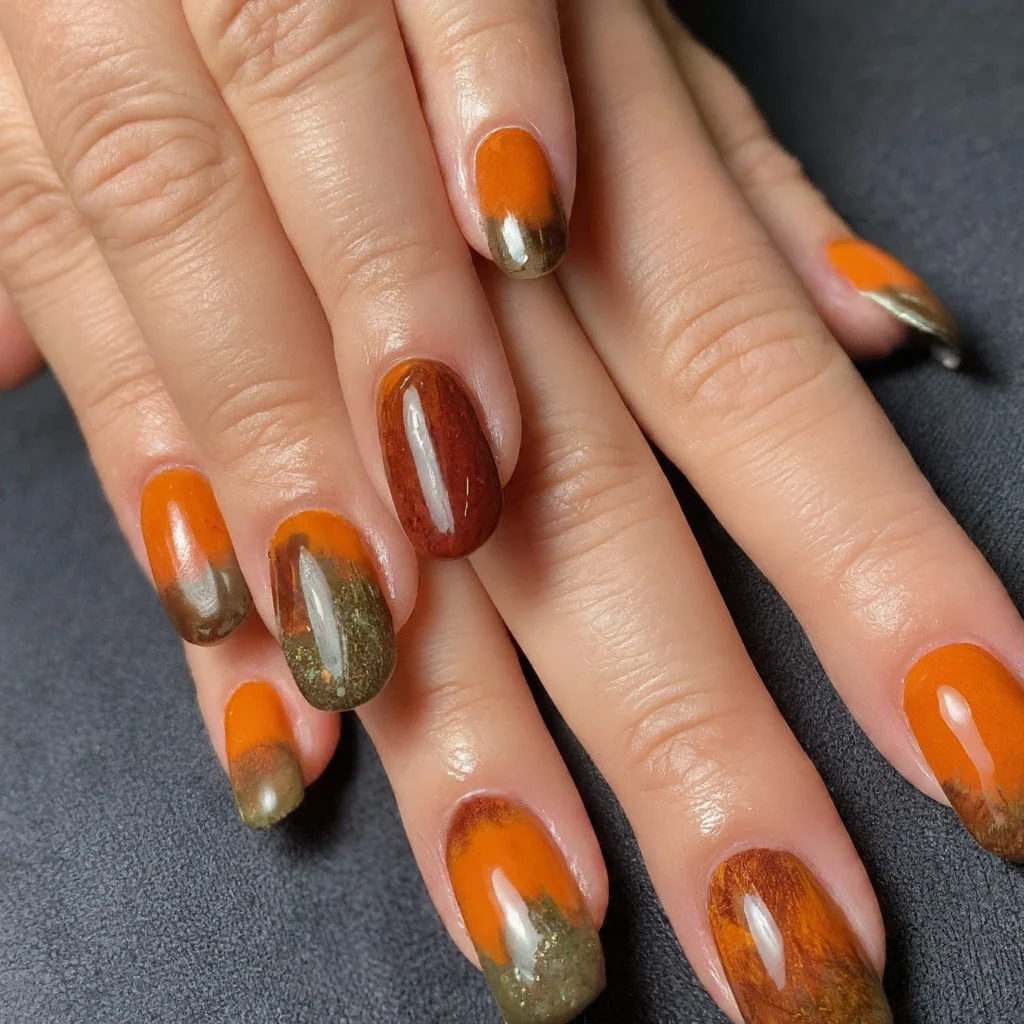 fall nail designs, fall nail colors, fall nail ideas, fall gel nail designs, fall nail art designs, simple fall nail designs