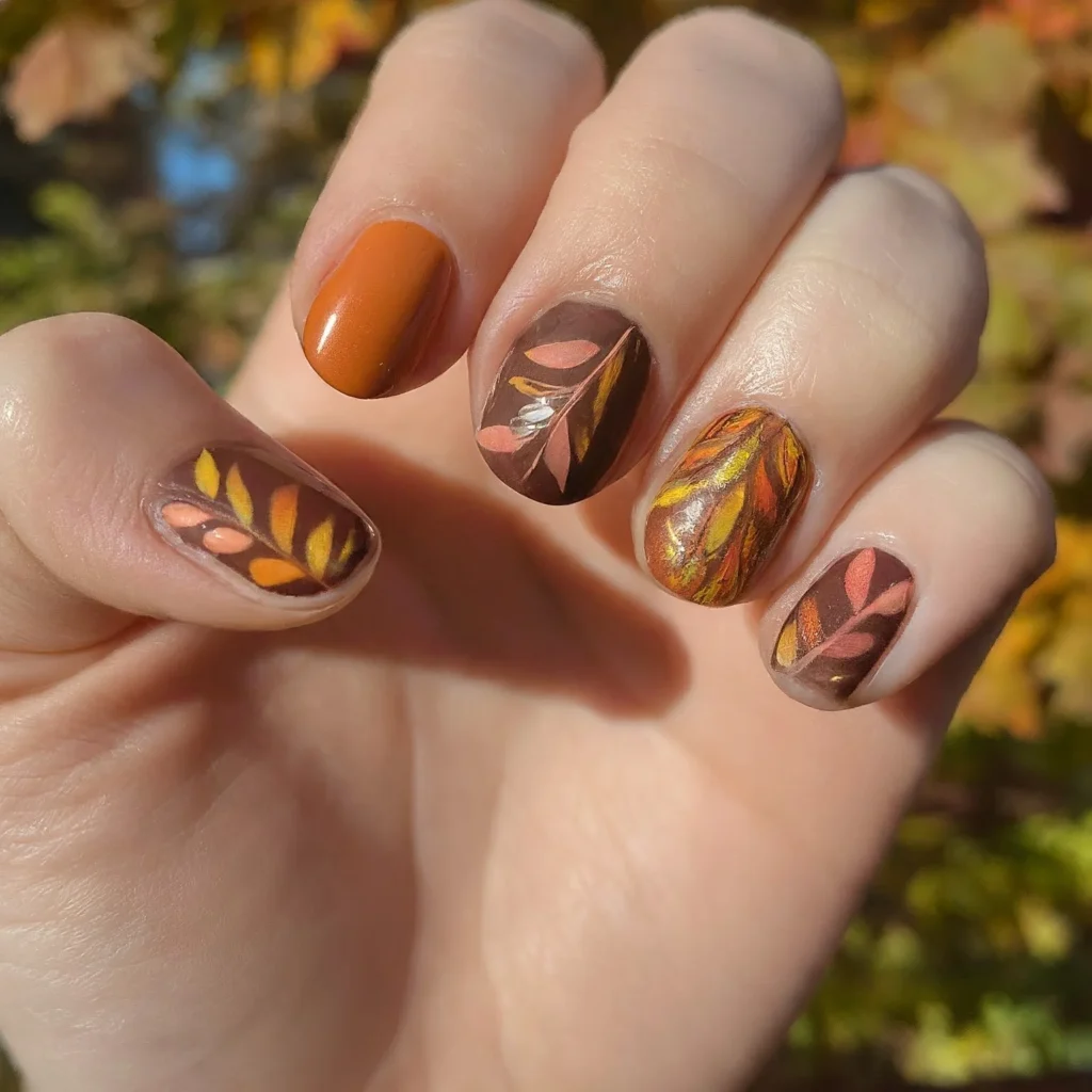 fall nail designs, fall nail colors, fall nail ideas, fall gel nail designs, fall nail art designs, simple fall nail designs