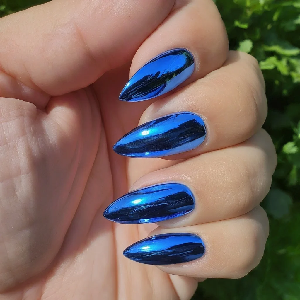 blue winter nail designs,winter blue nail designs,winter gel nail design, winter white nail designs